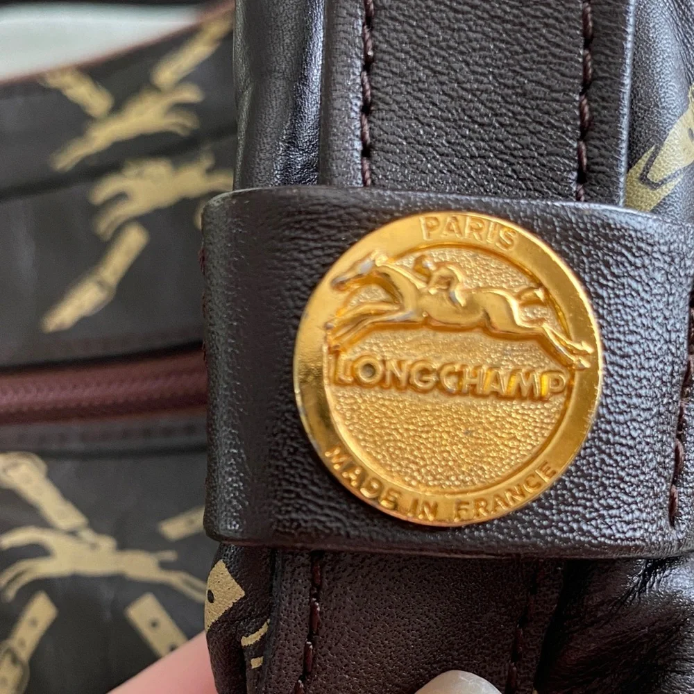 Longchamp brown messenger bag. - Picture 4 of 11